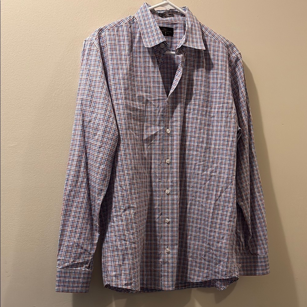 Rodd & Gunn -Men's Blue Checkered Shirt - medium - sports fit - cotton